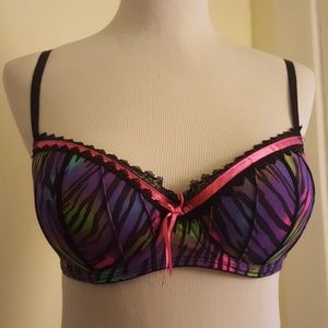 Candies zebra print push up bra